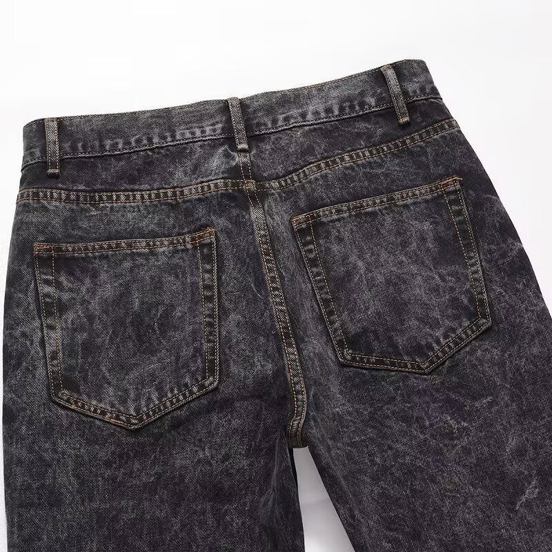 Unisex Classic Denim Jeans Loose Fit Daily Outdoor Wear - Image 5
