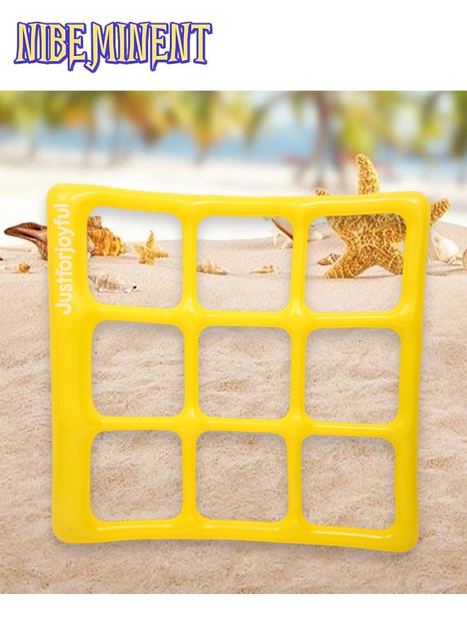 NIBEMINENT Pool Toys Games Set - Tic-Tac-Toe Inflatable Pool Toy with 6 Balls - for Adults Teens Kids  - Image 4