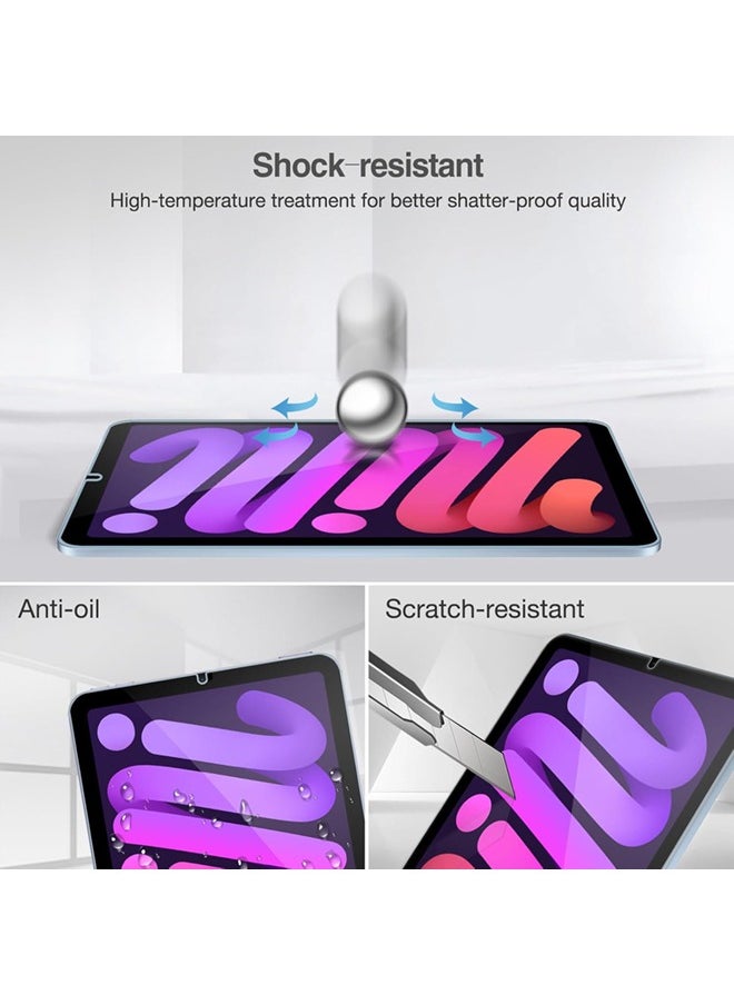 SJet - Screen Protector for 8.3" iPad Mini 7th (A17 Pro) 2024 & Mini 6th 2021, Tempered Glass Film Guard for iPad Mini 7 6 A2567 A2568 A2569 A2993 A2995 A2996 - Image 1