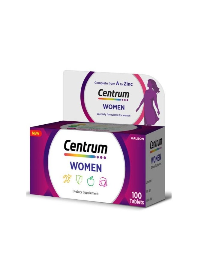 Centrum Men Centrum Multivitamin for Women, 100 Tablets