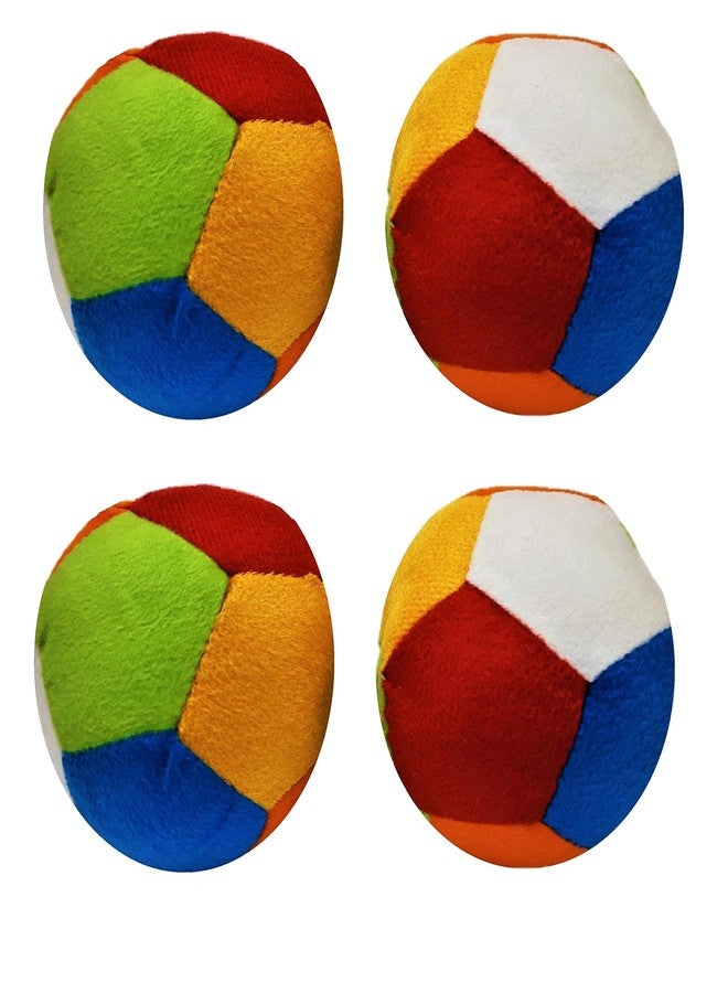 BohoBark Soft Stuffed Velvet Ball for Dogs, Puppies and Cats with Rattle Sound (Small) || Pets Exercise Ball for Training & Good Health, 11 cm (Small, Pack of 6) - Image 1