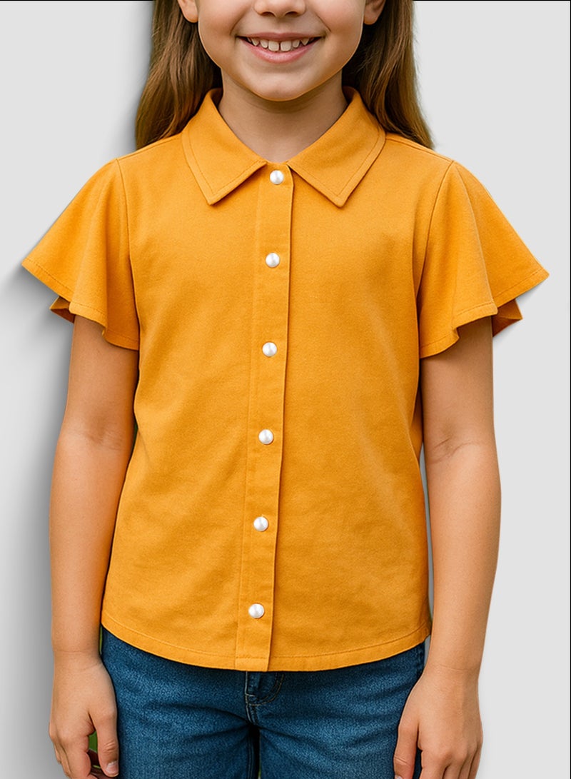 Y&CO Butterfly Sleeve Shirt - Image 3