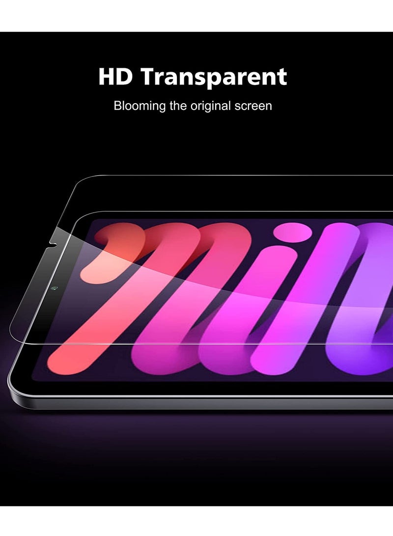 بورتوني واقي شاشة لجهاز iPad Mini 6 (8.3 بوصة ، 2021) ، عبوتان من واقي صلابة 9H من الزجاج المقوى لجهاز iPad الجديد من الجيل السادس - Image 5