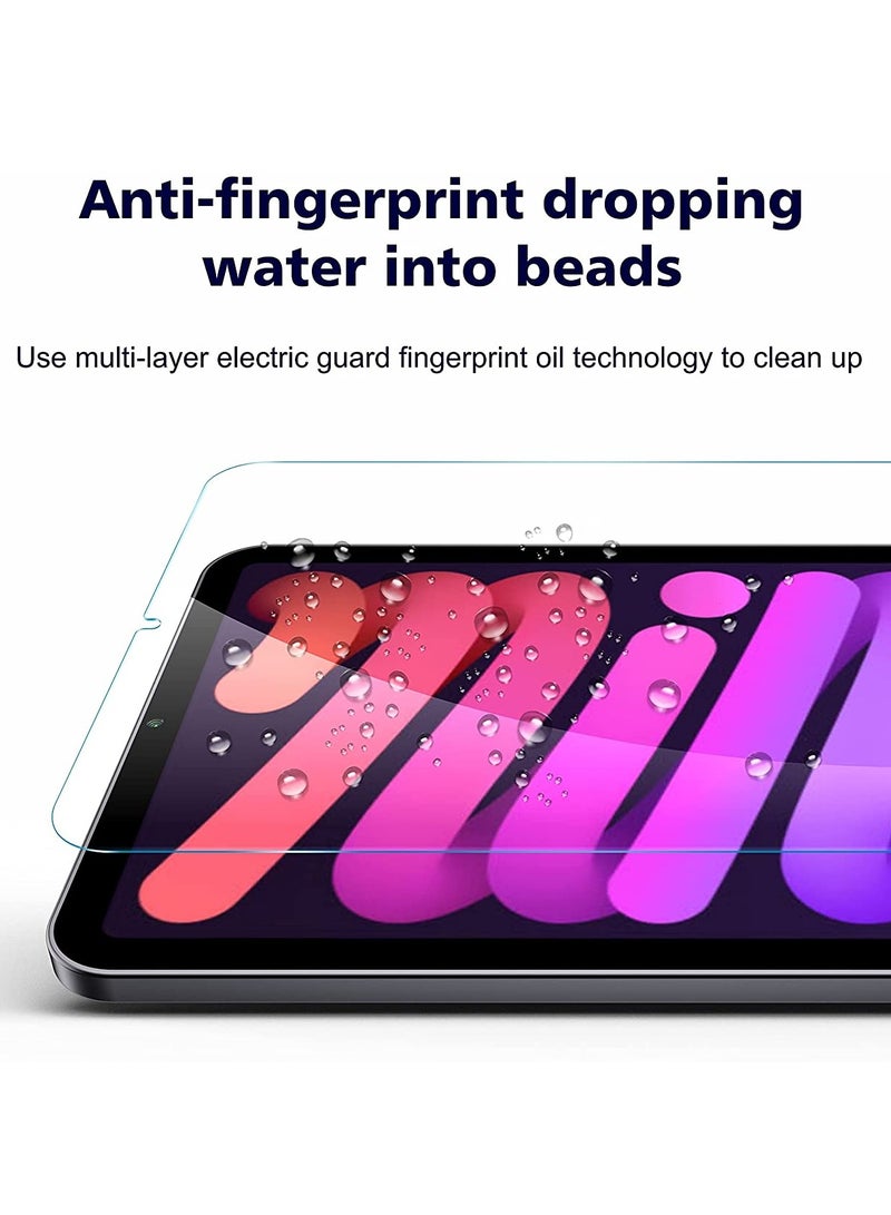 بورتوني واقي شاشة لجهاز iPad Mini 6 (8.3 بوصة ، 2021) ، عبوتان من واقي صلابة 9H من الزجاج المقوى لجهاز iPad الجديد من الجيل السادس - Image 4