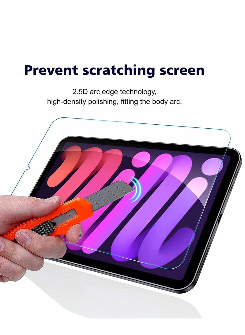 بورتوني واقي شاشة لجهاز iPad Mini 6 (8.3 بوصة ، 2021) ، عبوتان من واقي صلابة 9H من الزجاج المقوى لجهاز iPad الجديد من الجيل السادس - Image 2