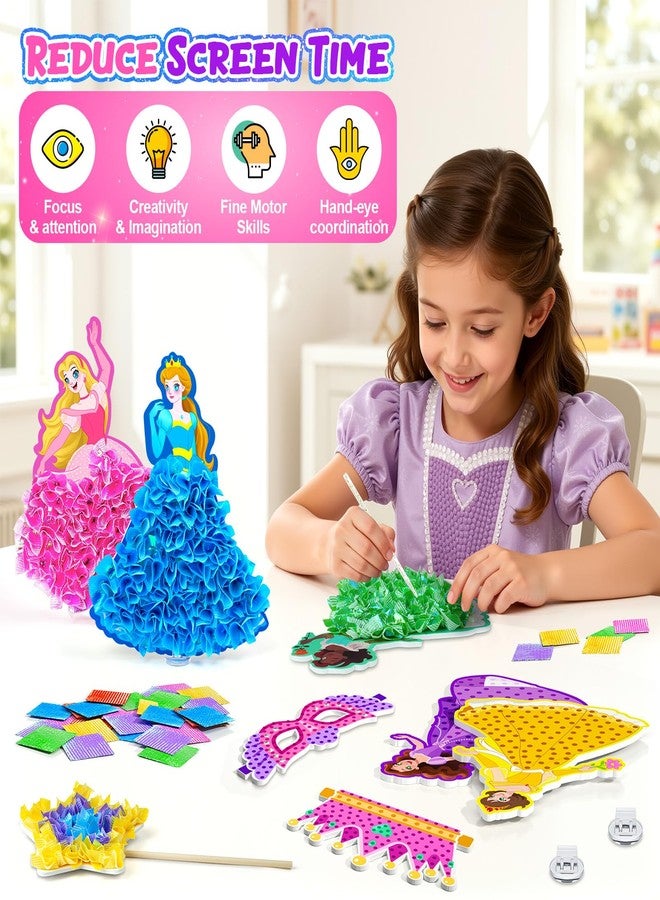 Gooidea Dots Craft Kit for Girls from 4-9 Years - Classic Princesses Plug Art, Clean DIY Creative Set | Creative Toy & Role Play Gift for Kids - Image 5
