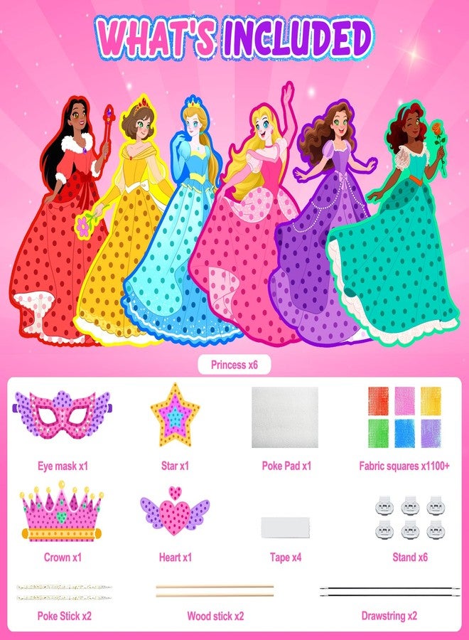 Gooidea Dots Craft Kit for Girls from 4-9 Years - Classic Princesses Plug Art, Clean DIY Creative Set | Creative Toy & Role Play Gift for Kids - Image 3