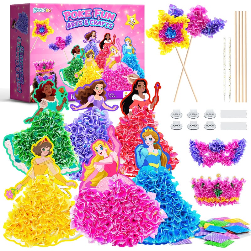 Gooidea Dots Craft Kit for Girls from 4-9 Years - Classic Princesses Plug Art, Clean DIY Creative Set | Creative Toy & Role Play Gift for Kids - Image 1
