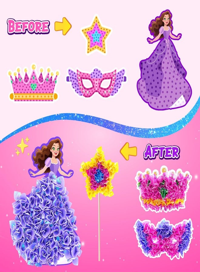 Gooidea Dots Craft Kit for Girls from 4-9 Years - Classic Princesses Plug Art, Clean DIY Creative Set | Creative Toy & Role Play Gift for Kids - Image 4