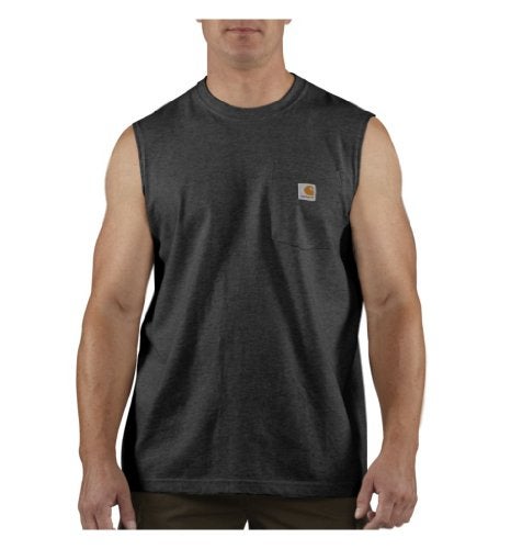 Carhartt Mens Dearborn Relaxed Sleeveless TShirt Black 3XLarge - Image 1