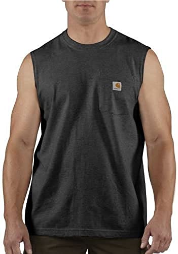 Carhartt Mens Dearborn Relaxed Sleeveless TShirt Black 3XLarge - Image 3
