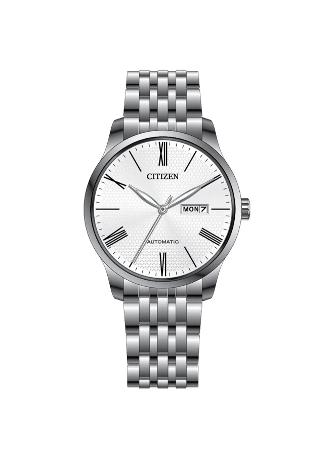 سيتيزن Men's Analog Round Shape Stainless Steel Wrist Watch NH8350-59A 40 Mm