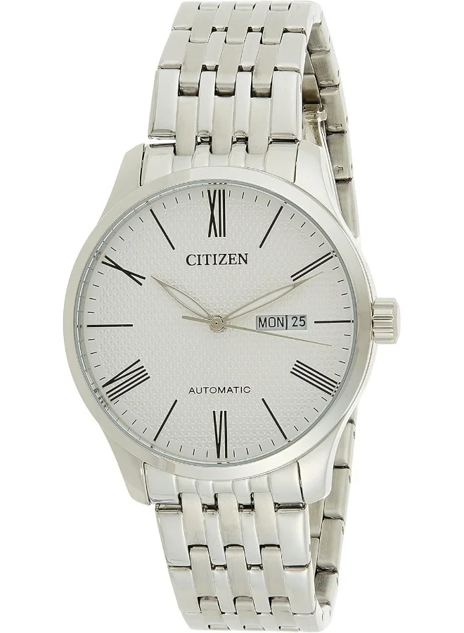 CITIZEN Mens Automatic Watch With Day And Date Display - Powered By High Precision Made In Japan Self Winding Mechanical Movement - NH8350-59A