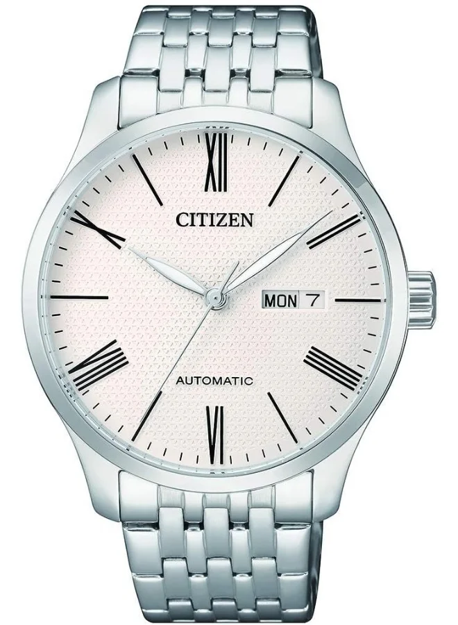 CITIZEN Mens Automatic Watch With Day And Date Display - Powered By High Precision Made In Japan Self Winding Mechanical Movement - NH8350-59A