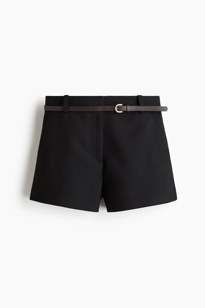H&M Belted shorts