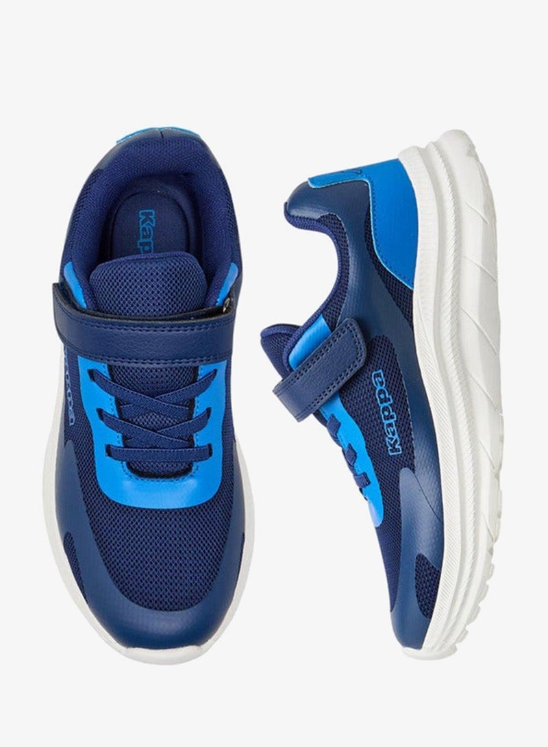 Kappa Boys' Panelled Sports Shoes with Hook and Loop Closure - Image 1