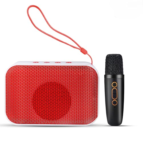 CINEFX'S Portable Karaoke System with Wireless Microphone, Bluetooth 5.0 Speaker, RGB Lights, Type-C Charging, 4 Hours Playback, 5 Voice Changing Modes, (Multicolours) - Image 1