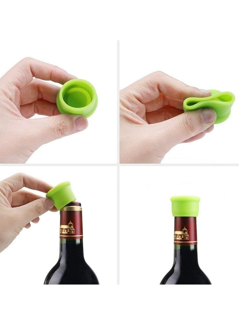 Oasisgalore 6-Pack Silicone Bottle Caps – Reusable Sealing Caps, Replaceable Stoppers, and Giftable Toppers  - Image 2