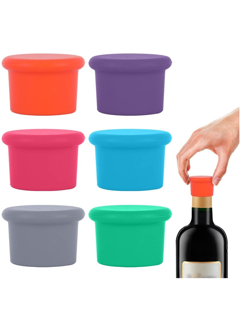 Oasisgalore 6-Pack Silicone Bottle Caps – Reusable Sealing Caps, Replaceable Stoppers, and Giftable Toppers  - Image 1
