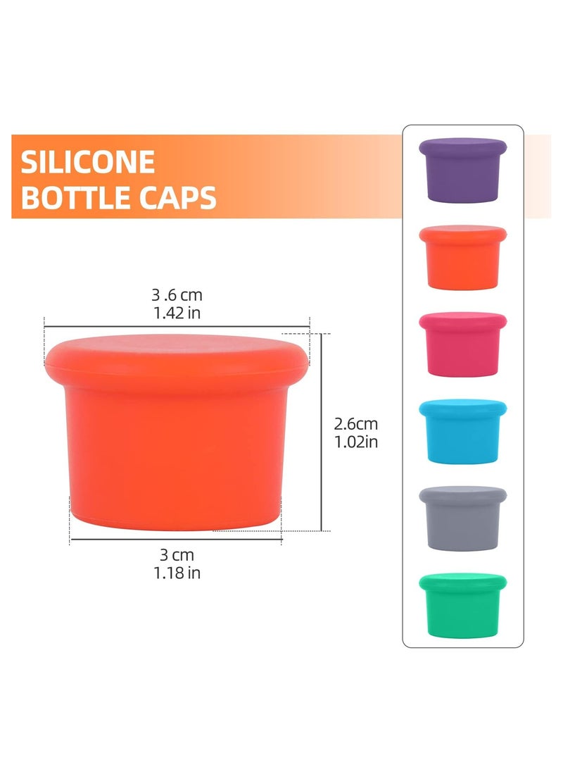 Oasisgalore 6-Pack Silicone Bottle Caps – Reusable Sealing Caps, Replaceable Stoppers, and Giftable Toppers  - Image 3