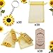 COLVWOFA 30 Sets Sunflower Birthday Party Favors Include Keychains Organza Bags Thank You Kraft Tags for Kids Party Supplies Wedding Baby Shower Return Gifts - Image 2