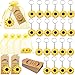 COLVWOFA 30 Sets Sunflower Birthday Party Favors Include Keychains Organza Bags Thank You Kraft Tags for Kids Party Supplies Wedding Baby Shower Return Gifts - Image 4