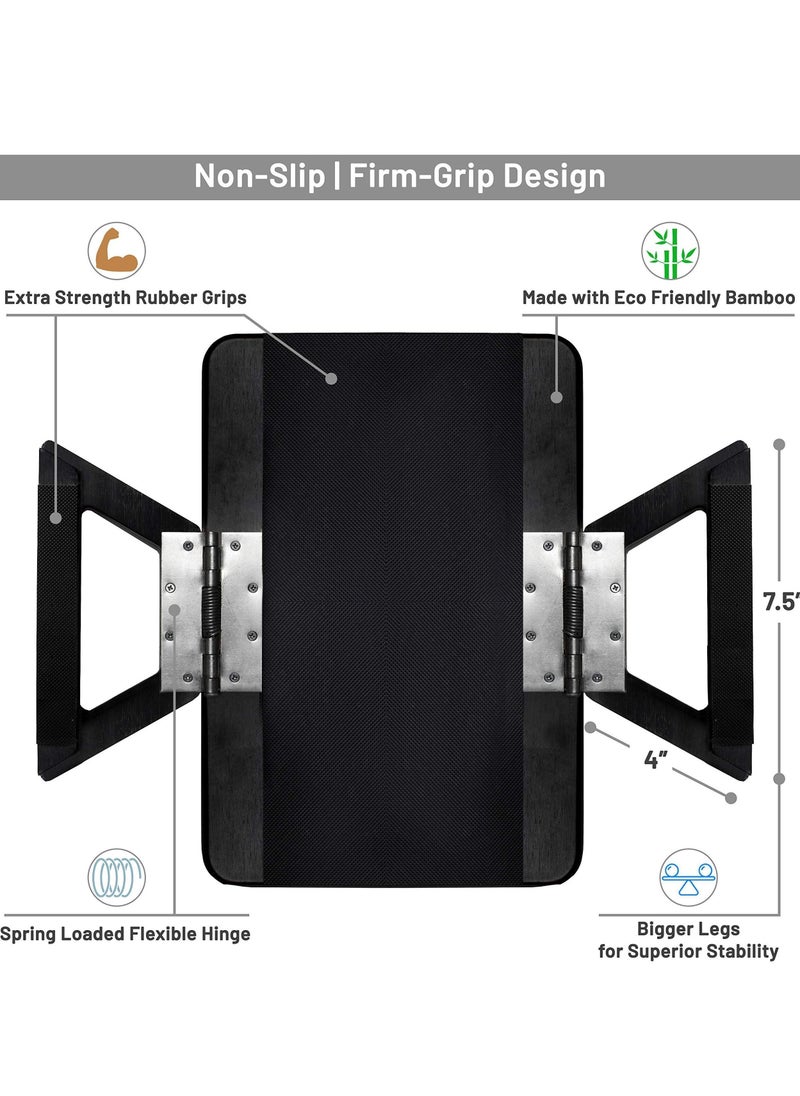 Y&D - Sofa Arm Clip Table for Wide Couches, Couch Tray Table, Portable TV and Side Tables Small Spaces, Stable Eating Drink - Image 1