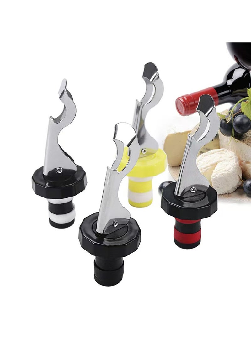 4Pcs Stoppers Sealed Vacuum Bottle Stopper Reusable Storage Bottle Cap Plug Bottle Stopper Kitchen Accessories  - Image 5