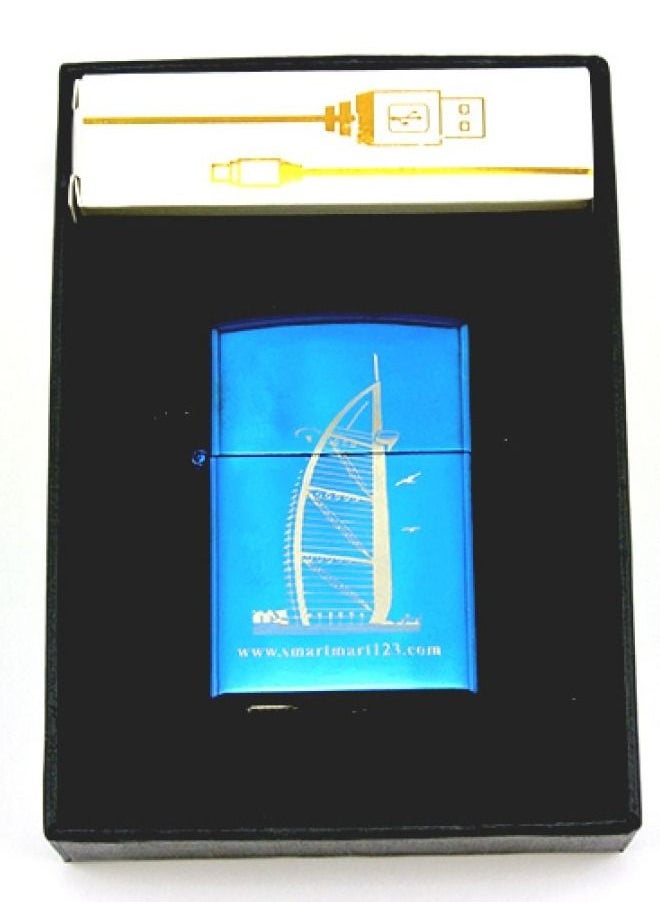 Smart Innovation - USB-charging Lighter, rechargeable and flameless  Blue Burj Al Arab - Image 1