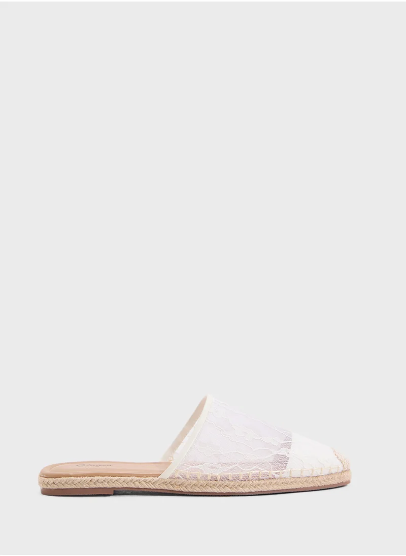 جينجر Slip On Lace Espadrille