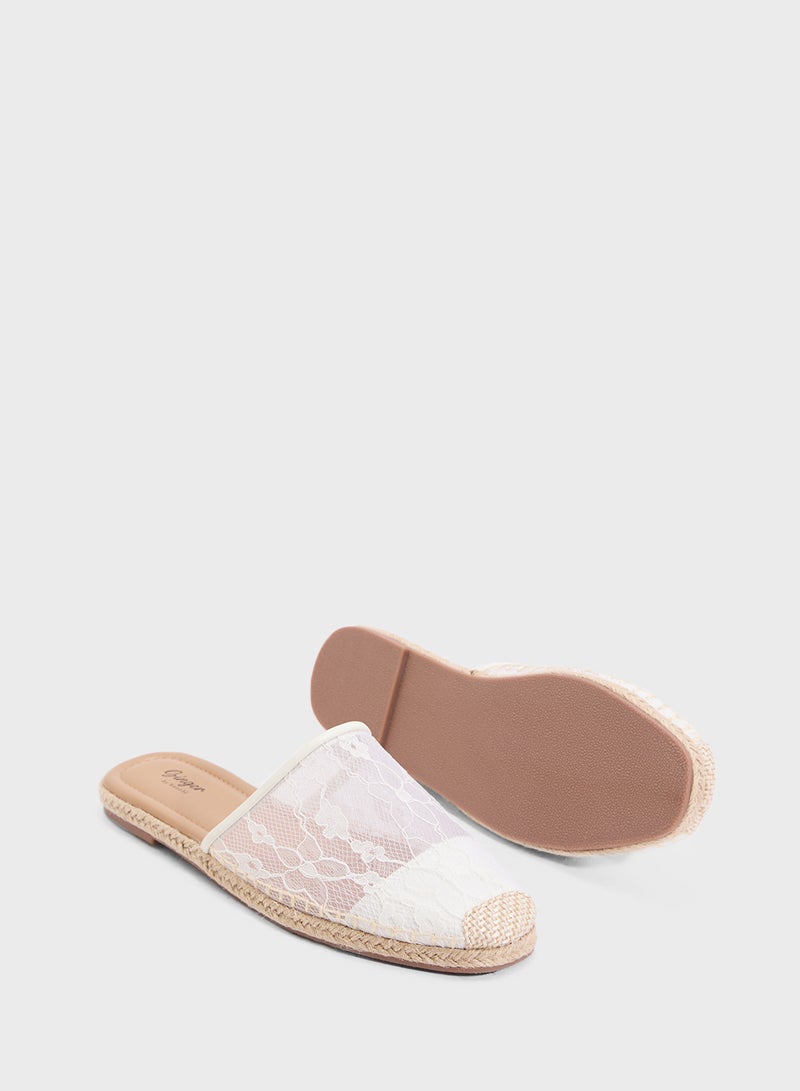 Ginger Slip On Lace Espadrille  - Image 3