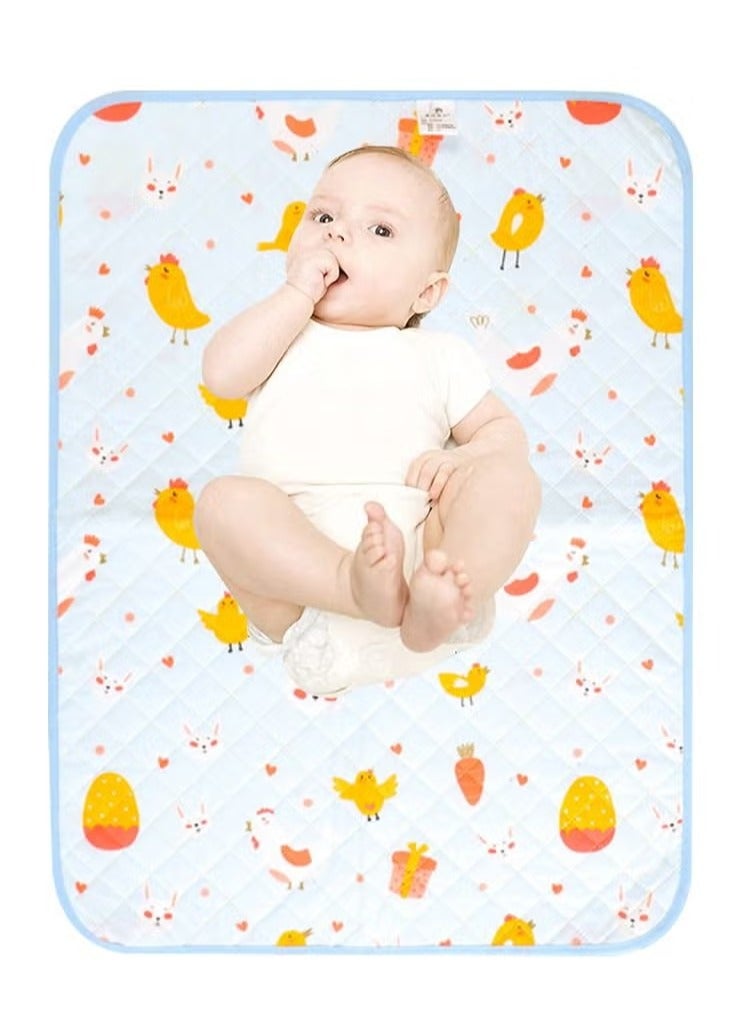 DOOKOO Multifunctional Reusable Soft and Absorbent Portable Waterproof Changing Toddler Baby Change Diaper Changing Liner Bed Pad Play Mat  - Image 1