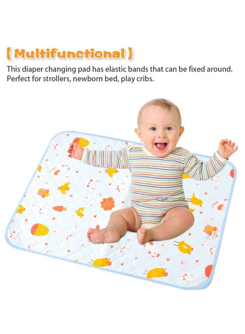 DOOKOO Multifunctional Reusable Soft and Absorbent Portable Waterproof Changing Toddler Baby Change Diaper Changing Liner Bed Pad Play Mat  - Image 2