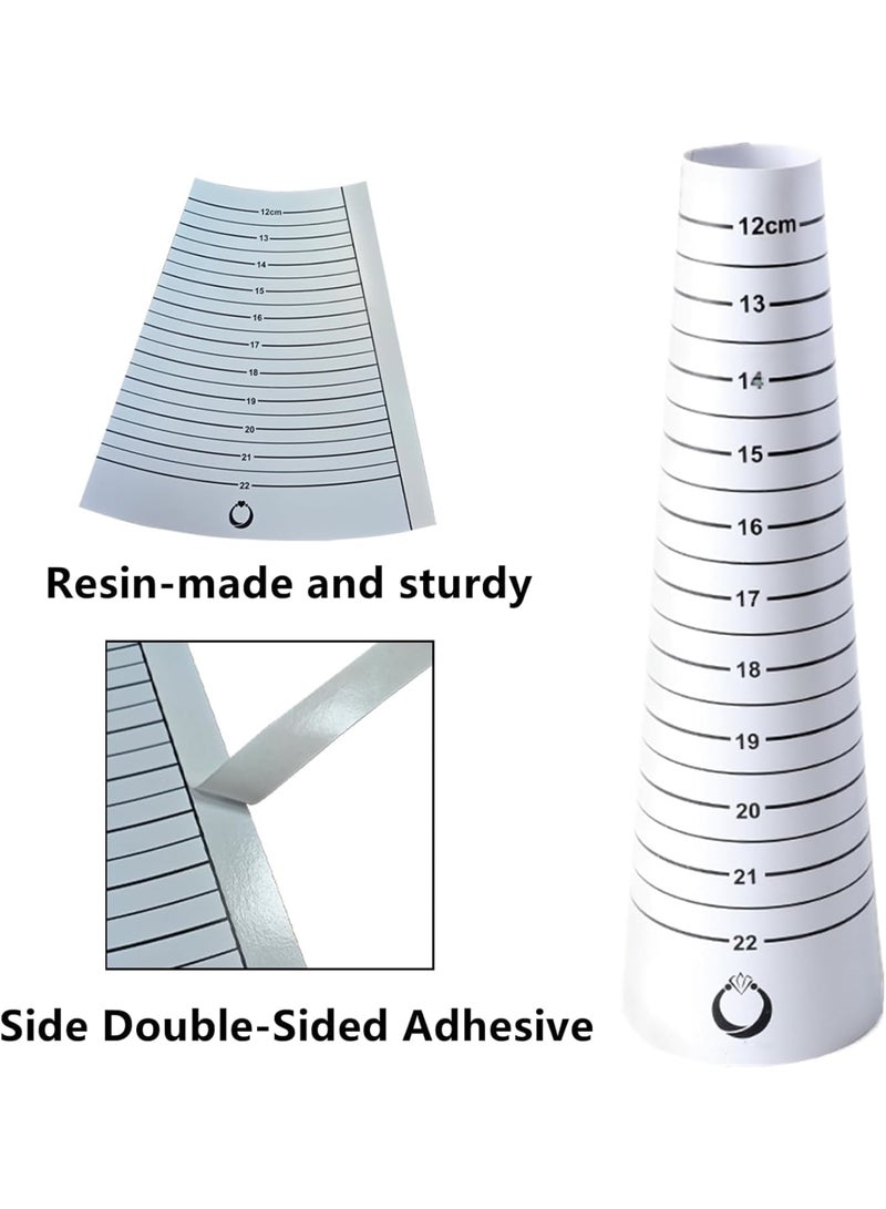 SYOSI Bracelet Sizer Measuring Tool Set, Resin Bracelet Mandrel and Bangle Gauge Sizer for Accurate Wrist Measurement, Jewelry Making and DIY Craft Use, Ideal for Bracelet and Bangle Sizing, 3 Pcs - Image 3