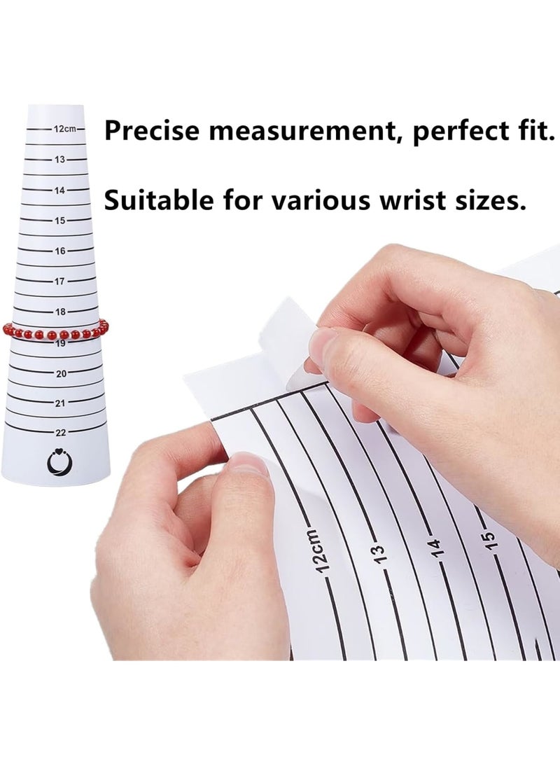 SYOSI Bracelet Sizer Measuring Tool Set, Resin Bracelet Mandrel and Bangle Gauge Sizer for Accurate Wrist Measurement, Jewelry Making and DIY Craft Use, Ideal for Bracelet and Bangle Sizing, 3 Pcs - Image 4