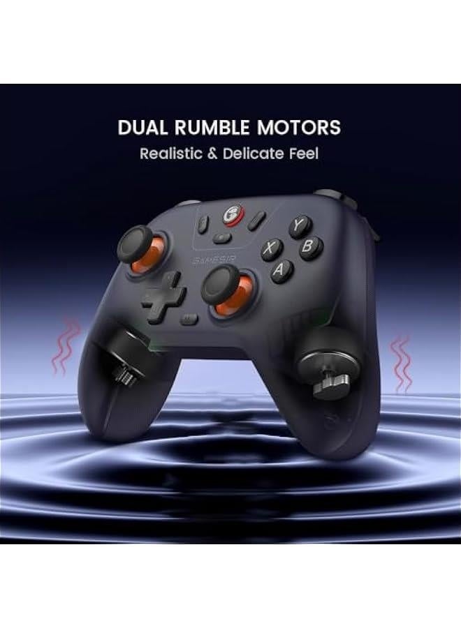 Nova Lite 2.4g Wireless Controller for Windows PC, iPhone, Android, Switch  Steam Deck, Bluetooth Controller Gamepad with Hall Effect Trigger,Turbo,Rumble Vibration (Nova Lite Purple)  - Image 4