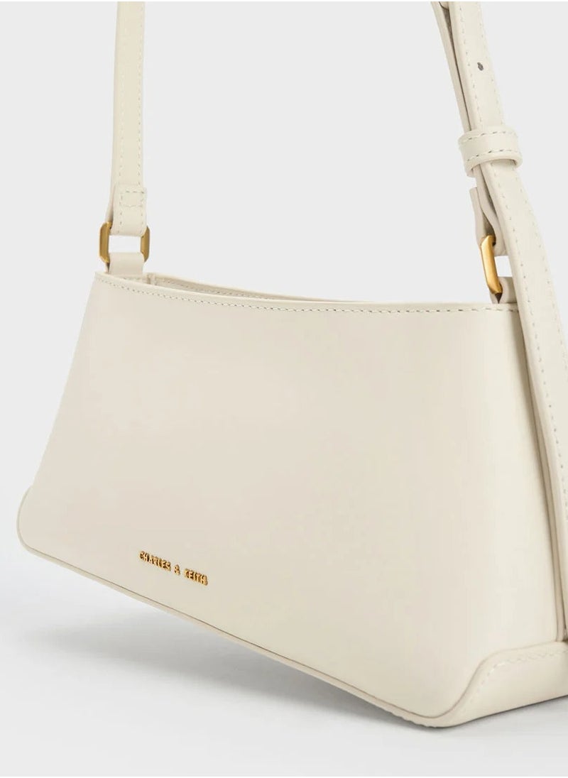 Charles & Keith Gabine Leather Trapeze Shoulder Bag  - Image 5