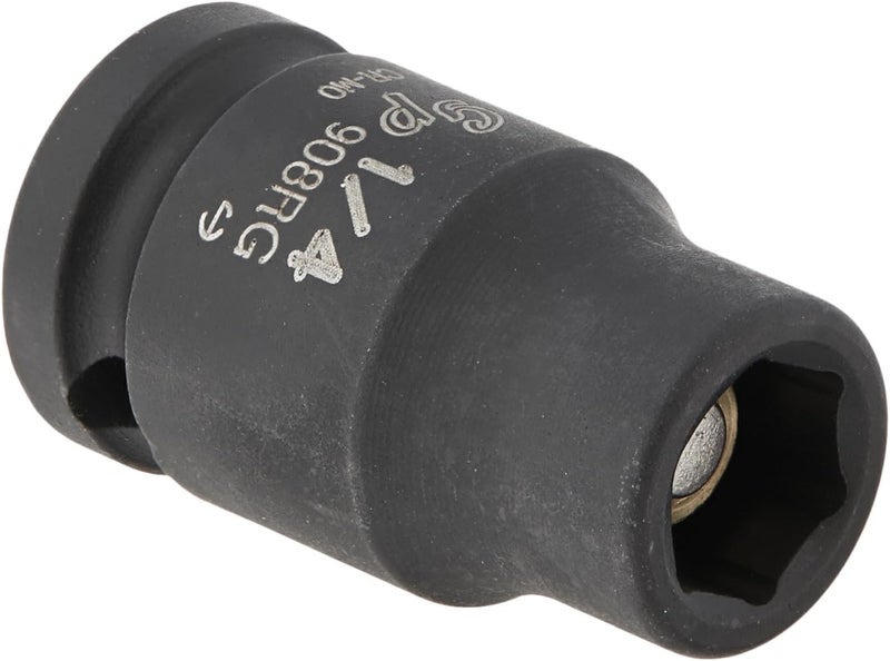 Grey Pneumatic (908RG) 1/4" Drive x 1/4" Magnetic Standard Socket - Image 1