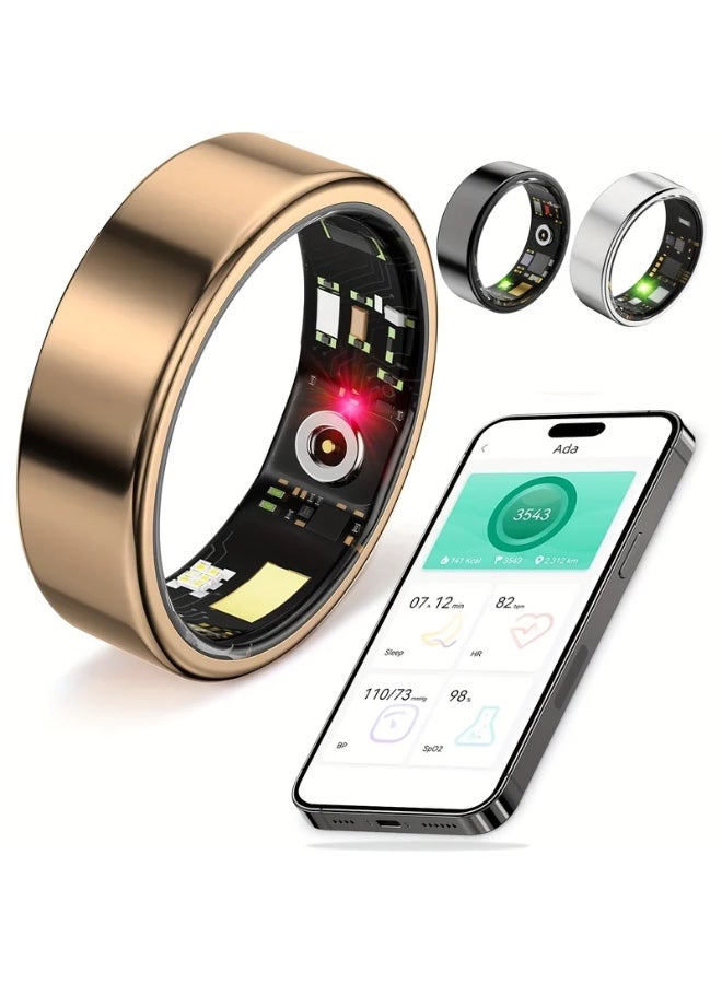 خاتم ذكي ، تتبع النوم ، مراقبة الحركة ، متوافقة مع iPhone و Android ، هدية ذكية ، مناسبة للنساء والرجال - Image 1