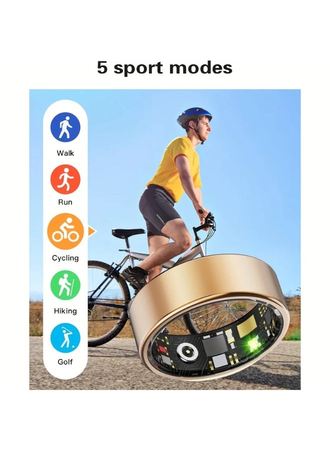 خاتم ذكي ، تتبع النوم ، مراقبة الحركة ، متوافقة مع iPhone و Android ، هدية ذكية ، مناسبة للنساء والرجال - Image 5