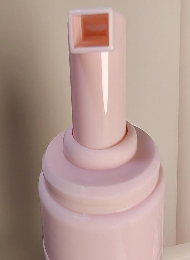 Elandy 2Pcs 100ml/3.3oz Empty Pink Plastic Foam Pump Bottles with Clear Cap Refillable Travel Liquid Foaming Soap Dispenser Cosmetic Containers for Shampoo Lash Cleanser - Image 4