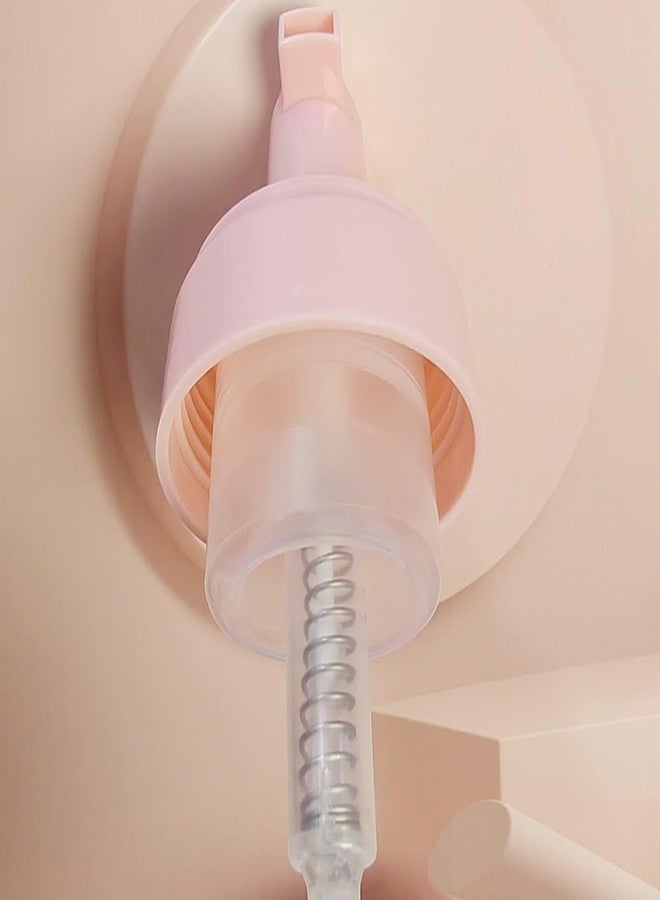 Elandy 2Pcs 100ml/3.3oz Empty Pink Plastic Foam Pump Bottles with Clear Cap Refillable Travel Liquid Foaming Soap Dispenser Cosmetic Containers for Shampoo Lash Cleanser - Image 3