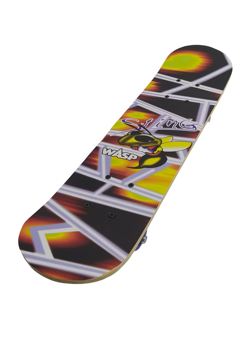 Wasp Skateboard By FunZz Size 59 X 15 Cm ,Double Kick Concave Skate Board, Complete Skate Board Wood Outdoor Medium Board for Teens Beginners Girls Boys Kids  - Image 4