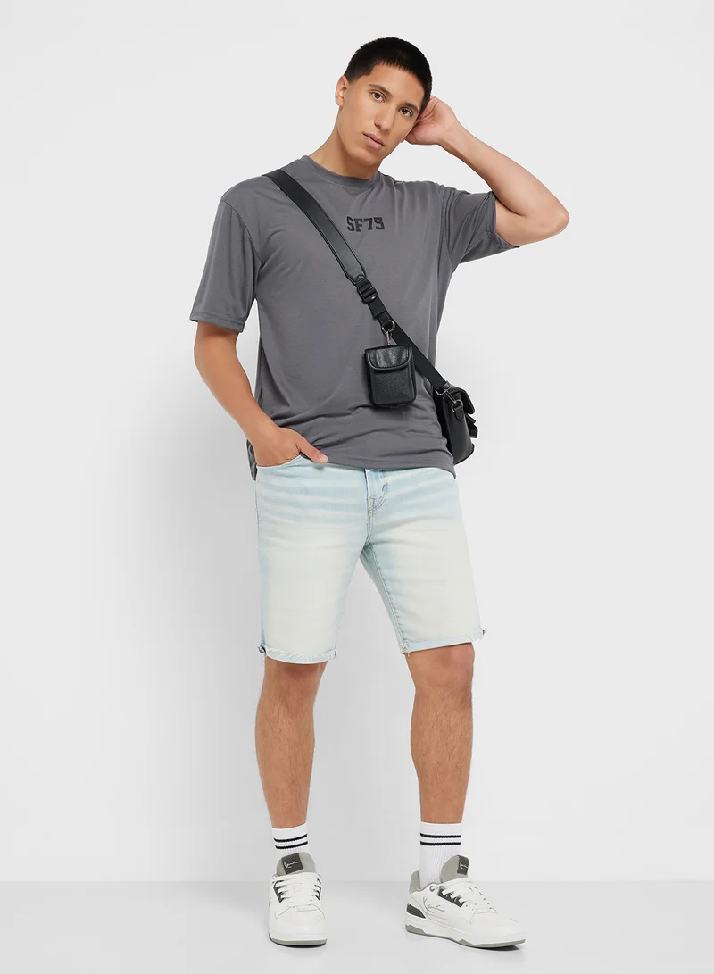 Seventy Five Graphic Print Oversized T-Shirt