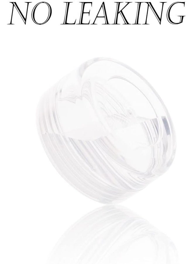 ZEJIA 5 Gram Sample Containers with Lids Mini Makeup Containers Empty Plastic Travel Cosmetic Containers with Labels50 Count Clear Lid - Image 3