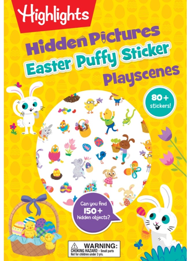 Easter Hidden Pictures Puffy Sticker Playscenes 