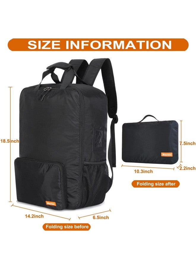 Mactso Stroller Travel Bag Compatible With Gb Pockit And Gb Pockit Air Plus All Terrain, Lightweight Stroller Travel Backpack For Airplane (Black, M) - Image 5