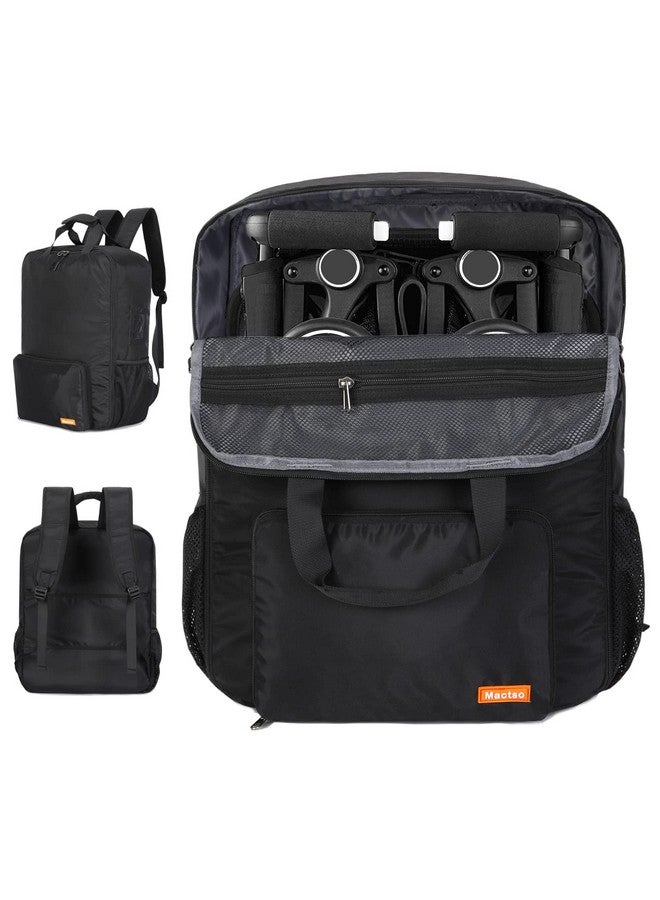 Mactso Stroller Travel Bag Compatible With Gb Pockit And Gb Pockit Air Plus All Terrain, Lightweight Stroller Travel Backpack For Airplane (Black, M) - Image 1
