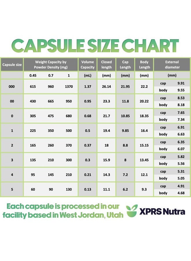 XPRS Nutra كبسولات فارغة حجم 00 - 1000 عدداً كبسولات جيلاتين فارغة - كبسولات حبوب فارغة - تعبئة كبسولات DIY - كبسولات حبوب قابلة للتعبئة (بنفسجي) - Image 5