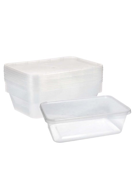 750ml Disposable Microwave Containers with Airtight Lids - BPA-Free, Leakproof, Stackable (Pack of 5)